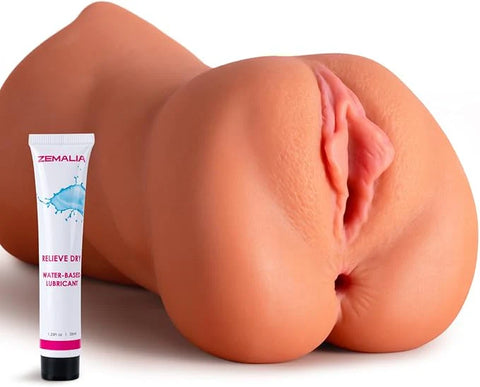 Pocket Pussy Sex Toys for Men, 3D Textured Adult Male Masturbator with Sexy Mouth Realistic Vagina Tight Anus, Mens Stroker Sex Doll for Man Masturbation