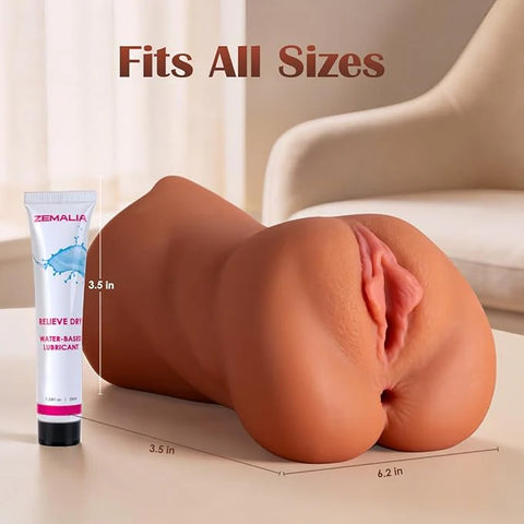 Pocket Pussy Sex Toys for Men, 3D Textured Adult Male Masturbator with Sexy Mouth Realistic Vagina Tight Anus, Mens Stroker Sex Doll for Man Masturbation