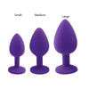 3Pcs Set Luxury Metal Butt Toys Heart Shaped Anal Trainer Jewel Butt Plug Kit S&M Adult Gay Anal Plugs Woman Men Sex Gifts Things for