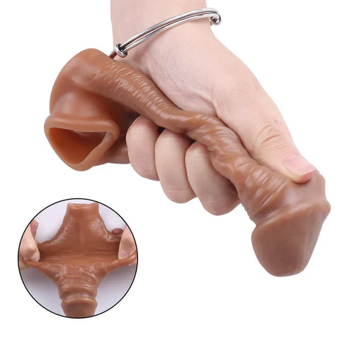 New Soft 6 inches Sleeve Extender Sheath for Men Male Enhancement Extension Sleeve