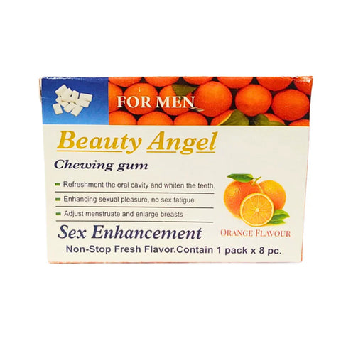 Beauty Angel Chewing Gum Sex Enhancement for Men - Orange Flavour