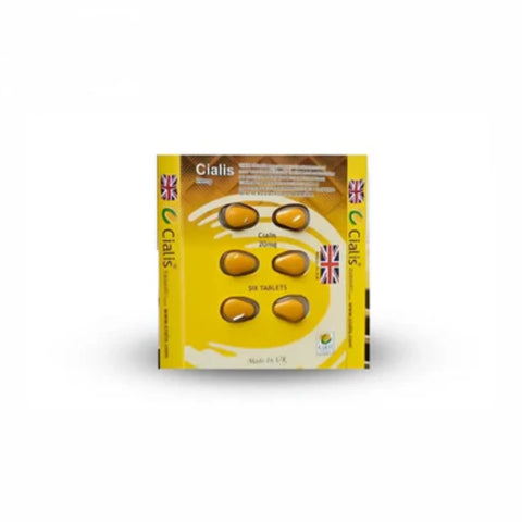 Cialis Yellow 6 Tablets Pack For Men 20 (mg)
