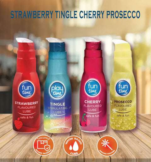 Funtime Strawberry Flavored Lube Water Based Lubricant - 75ml